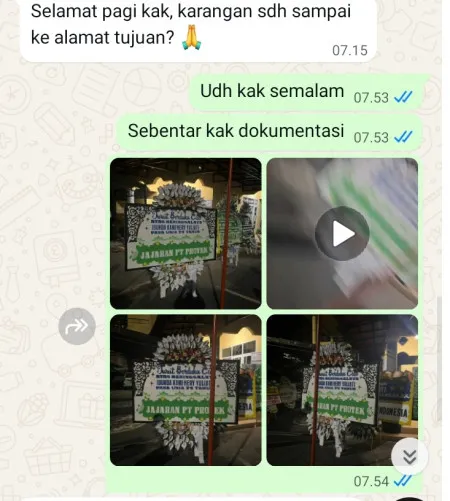 Pengiriman Papan Bunga Selamat Wirun Kutoarjo