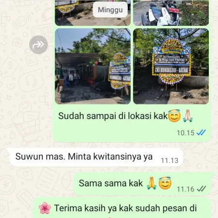 Pengiriman Papan Bunga Duka Wirun Kutoarjo