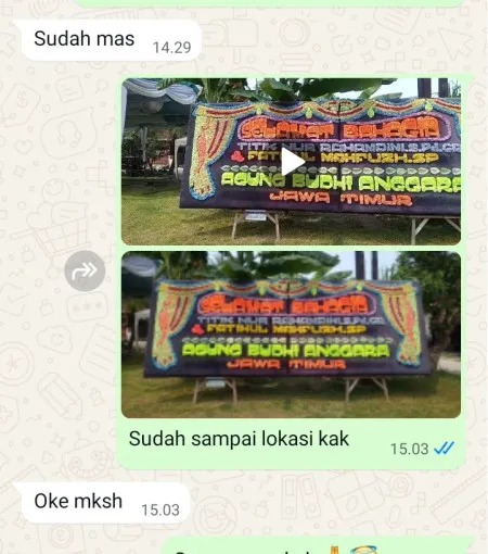 Pengiriman Papan Bunga Wirun Kutoarjo